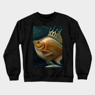 Fish with a Crown Crewneck Sweatshirt